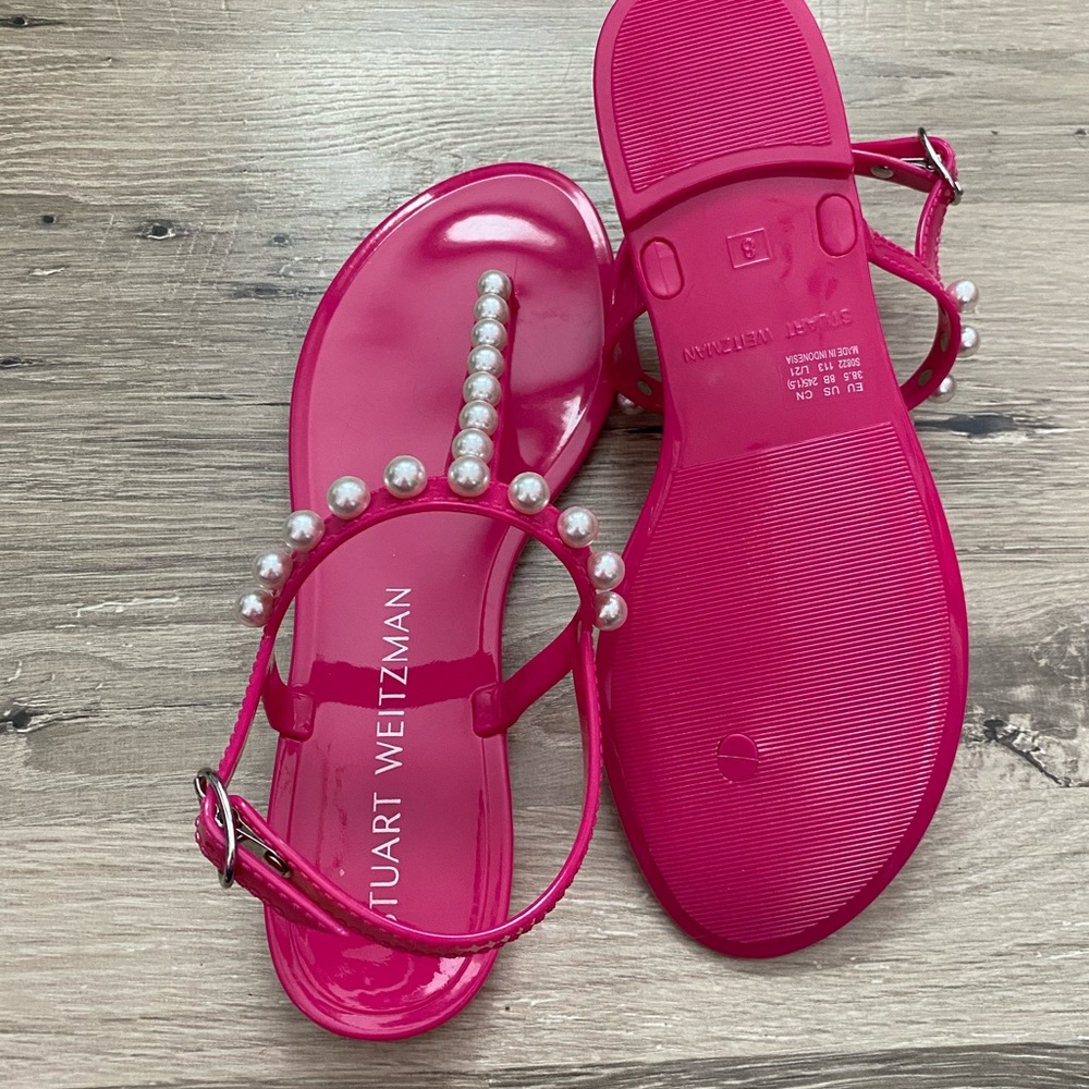 NEW STUART WEITZMAN GOLDIE JELLY SANDAL - Picture 5 of 6